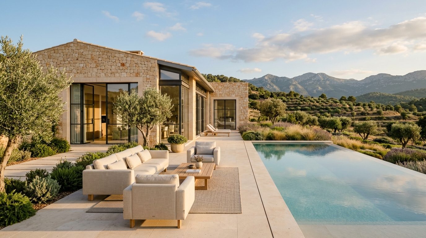 Naturstein-Finca mit Pool und Terrasse auf Mallorca